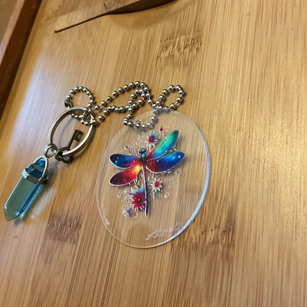 Rearview mirror chain, handmade!  Great car decor!